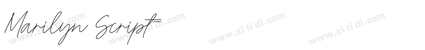 Marilyn Script字体转换